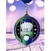 Noir Stainless Steel Badminton Medal