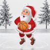Jolly Father Christmas Basketball Medal