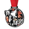 Giant Judo Black Acrylic Medal