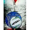 Rincon black acrylic Netball medal
