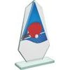 Levita Table Tennis 2 Color Glass Award