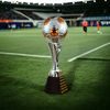 Eminent Silver and Orange Soccer Trophy