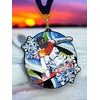 Rincon Black Acrylic Snowboarding Medal