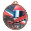 Motor Racing Color Texture 3D Print Bronze Medal