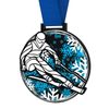 Giant Skiing Black Acrylic Medal