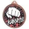 Karate Color Texture 3D Print Bronze Medal