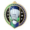Noir Stainless Steel Badminton Medal