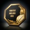 HEX Metal & Wood Basketball Plaque