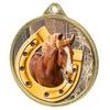 Horseshoe Equestrian Color Texture 3D Print Gold Medal