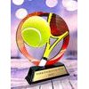 Onyx Stainless Steel Tennis Trophy