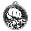 Karate Classic Texture 3D Print Silver Medal