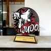 Roswell black acrylic Judo trophy