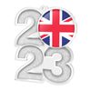 Union Jack Flag Acrylic 2023 Medal