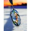 Rincon Black Acrylic Snowflake Medal