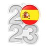 Spanish Flag Acrylic 2023 Medal