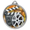 Film Color Texture 3D Print Silver Medal