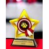 Mini Star Dog Show Paw Trophy