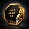 HEX Metal & Wood Lacrosse Plaque