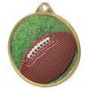 Gridiron Football Color Texture 3D Print Gold Medal