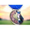 Sacul Horse Color Texture 3D Print Medal