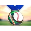 Sacul Baseball Color Texture 3D Print Medal
