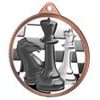 Chess Color Texture 3D Print Bronze Medal