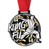 Giant Kung Fu Black Acrylic Medal