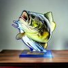 Cannes Printed Acrylic Fishing 3 Trophy