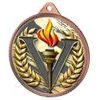 Victory Color Texture 3D Print Bronze Medal