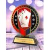 Sentinel Stainless Steel Card games Trophy