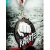 Rincon black acrylic Karate medal