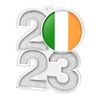 Ireland Flag Acrylic 2023 Medal