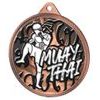 Muay Thai Classic Texture 3D Print Bronze Medal