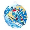Polygon Stainless Steel Ski Jumping Medal