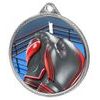 Boxing Color Texture 3D Print Silver Medal