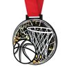 Giant Basketball Black Acrylic Medal