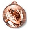 Bream Fishing Texture Classic Print Bronze Medal