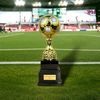 Sealy Tower Gold and Silver Soccer Trophy