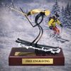 Barcelona Skiing Handmade Metal Trophy