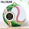 Dodeca Baseball Stainless Steel Logo Insert Medal