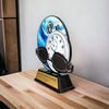 Roswell black acrylic Swimming trophy