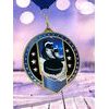 Noir Stainless Steel Ice Hockey Medal