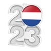 Netherlands Flag Bronze Acrylic 2022 Medal