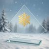 Vanguard Glass and Metal Fusion Snowflake Trophy