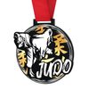 Giant Judo Black Acrylic Medal