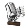 Sierra Classic Microphone Singing Real Wood Trophy