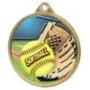 Softball Color Texture 3D Print Gold Medal