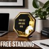 HEX Metal & Wood Martial Arts Plaque