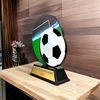 Roswell black acrylic Soccer trophy