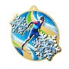 Aurum Stainless Steel Cross Country Skiing Medal